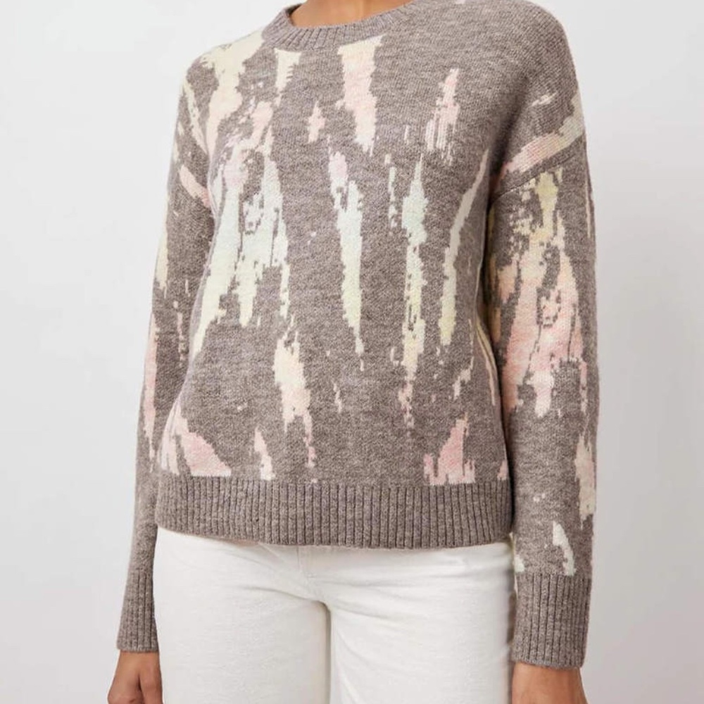 Rails Virgo Sweater Grey Tie Dye - image 2